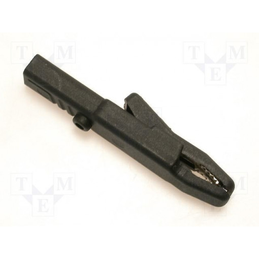 AK2SSW; Crocodile clip; 25A; black; Grip capac: max.9.5mm; 1.5mm2; HIRSCHMANN T&M AK2SSW; Crocodile clip; 25A; black; Grip capac: max.9.5mm; 1.5mm2; HIRSCHMANN T&M