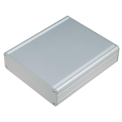 AKG 41 24 80 ME; Enclosure: with panel; AKG; X: 41mm; Y: 80mm; Z: 24mm; aluminium; grey; FISCHER ELEKTRONIK