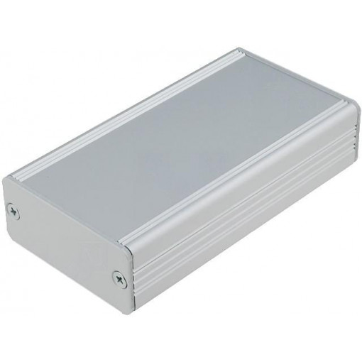 AKG 55 24 100 ME; Enclosure: with panel; AKG; X: 55mm; Y: 100mm; Z: 24mm; aluminium; FISCHER ELEKTRONIK