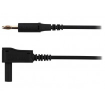 AL 7622 NI/2.5/200/SW; Test lead; 70VDC; 32A; Len: 2m; black; Cond.cross sec: 2.5mm2; SCHÜTZINGER