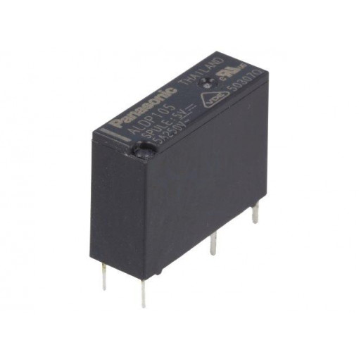 ALDP105; Relay: electromagnetic; SPST-NO; Ucoil: 5VDC; 5A/277VAC; 3A/30VDC; PANASONIC