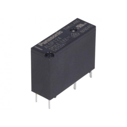 ALDP124; Relay: electromagnetic; SPST-NO; Ucoil: 24VDC; 5A/277VAC; 3A/30VDC; PANASONIC