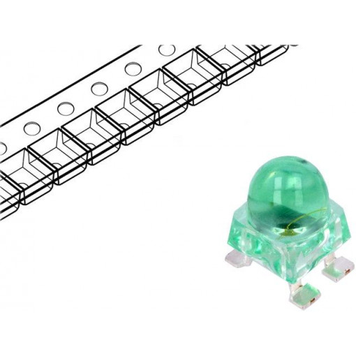 ALMD-CM3D-XZ002; LED; SMD; green; 7200÷16000mcd; 4.2x4.2x6.5mm; 30°; 2.8÷3.8V; 20mA; BROADCOM (AVAGO)
