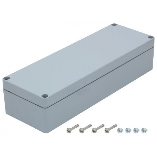7811250; Enclosure: multipurpose; X: 125mm; Y: 362mm; Z: 81mm; EURONORD; grey; FIBOX