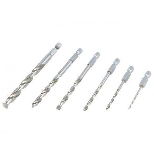 0000100806100; Drill set; Application: metal; Pcs: 6; Mat: HSS; for metal; ALPEN-MAYKESTAG 0000100806100; Drill set; Application: metal; Pcs: 6; Mat: HSS; for metal; ALPEN-MAYKESTAG