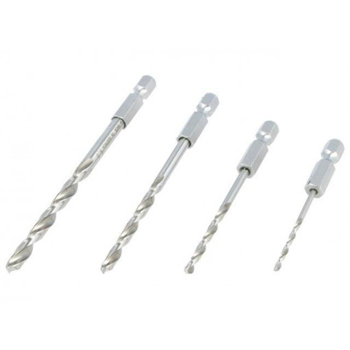 0000110804100; Drill set; Application: metal; Pcs: 4; Mat: HSS; Ø: 2mm,3mm,4mm,5mm; ALPEN-MAYKESTAG 0000110804100; Drill set; Application: metal; Pcs: 4; Mat: HSS; Ø: 2mm,3mm,4mm,5mm; ALPEN-MAYKESTAG