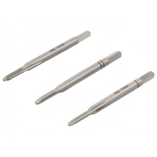0070700200100; Kit: for threading; Pcs: 3; for blind holes,to the through holes; ALPEN-MAYKESTAG 0070700200100; Kit: for threading; Pcs: 3; for blind holes,to the through holes; ALPEN-MAYKESTAG