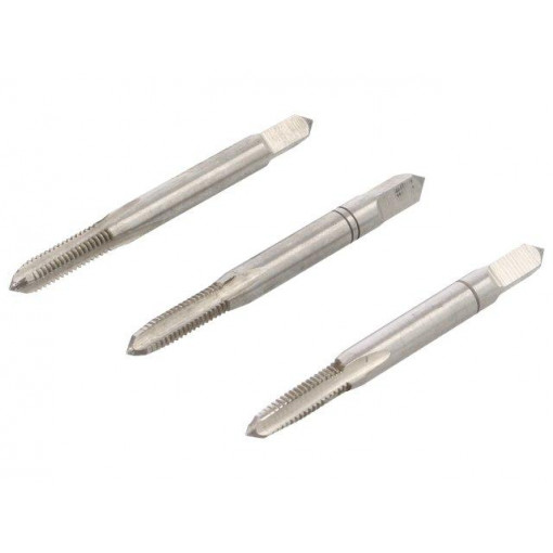 0070700400100; Kit: for threading; Pcs: 3; for blind holes,to the through holes; ALPEN-MAYKESTAG 0070700400100; Kit: for threading; Pcs: 3; for blind holes,to the through holes; ALPEN-MAYKESTAG