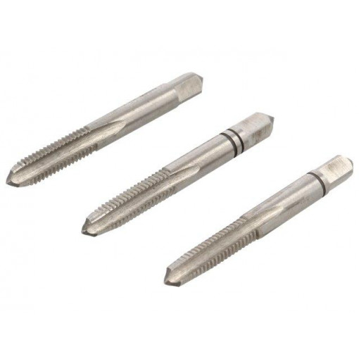 0070700600100; Kit: for threading; Pcs: 3; for blind holes,to the through holes; ALPEN-MAYKESTAG 0070700600100; Kit: for threading; Pcs: 3; for blind holes,to the through holes; ALPEN-MAYKESTAG