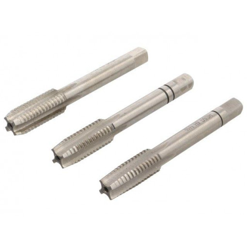 0070701000100; Kit: for threading; Pcs: 3; for blind holes,to the through holes; ALPEN-MAYKESTAG