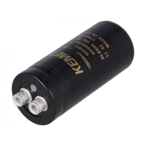 ALS30A103DE063; Capacitor: electrolytic; 10000uF; 63VDC; Leads: screw; ESR: 17mΩ; KEMET