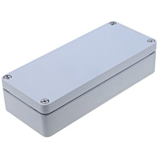 RJ03; Enclosure: multipurpose; X: 64mm; Y: 150mm; Z: 34mm; ALUEIN; grey; RAYCHEM RPG