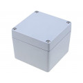 RJ09; Enclosure: multipurpose; X: 100mm; Y: 100mm; Z: 81mm; ALUEIN; grey; RAYCHEM RPG