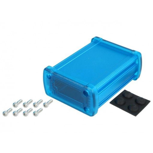 ALUG702BU080-CBU; Enclosure: multipurpose; X: 68.7mm; Y: 89mm; Z: 35.2mm; blue; UL94V-0; GAINTA
