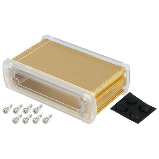 ALUG704GD060-C; Enclosure: multipurpose; X: 113.7mm; Y: 69mm; Z: 35.2mm; golden; GAINTA