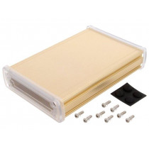 ALUG704GD160-C; Enclosure: multipurpose; X: 113.7mm; Y: 169mm; Z: 35.2mm; golden; GAINTA