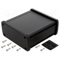 ALUG705BK110; Enclosure: multipurpose; X: 115.1mm; Y: 119mm; Z: 51.6mm; aluminium; GAINTA