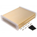 ALUG706GD160-C; Enclosure: multipurpose; X: 146.6mm; Y: 169mm; Z: 41.6mm; golden; GAINTA