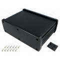 ALUG708BK120; Enclosure: multipurpose; X: 177.6mm; Y: 129mm; Z: 61.1mm; aluminium; GAINTA