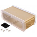ALUG708GD080-C; Enclosure: multipurpose; X: 177.6mm; Y: 89mm; Z: 61.1mm; golden; GAINTA