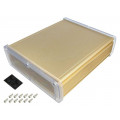 ALUG708GD200-C; Enclosure: multipurpose; X: 177.6mm; Y: 209mm; Z: 61.1mm; golden; GAINTA