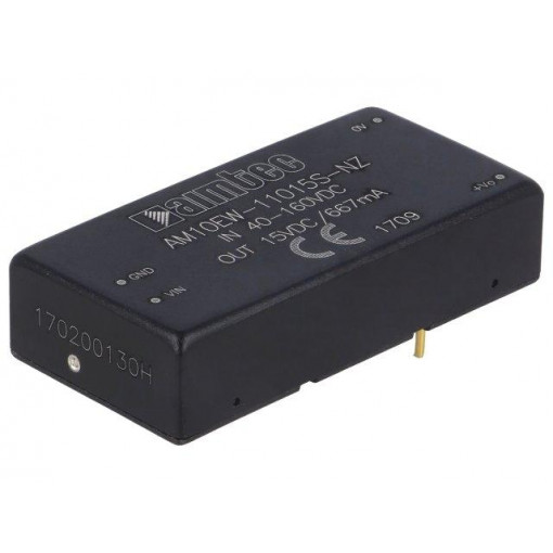 AM10EW-11015S-NZ; Converter: DC/DC; 10W; Uin: 40÷160V; 15VDC; Iout: 0.667A; 2 AM10EW-11015S-NZ; Converter: DC/DC; 10W; Uin: 40÷160V; 15VDC; Iout: 0.667A; 2