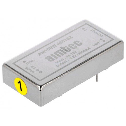 AM10EW-4803SZ; Converter: DC/DC; 10W; Uin: 9÷36V; 3.3VDC; Iout: 2A; DIP24; 30g; AIMTEC AM10EW-4803SZ; Converter: DC/DC; 10W; Uin: 9÷36V; 3.3VDC; Iout: 2A; DIP24; 30g; AIMTEC