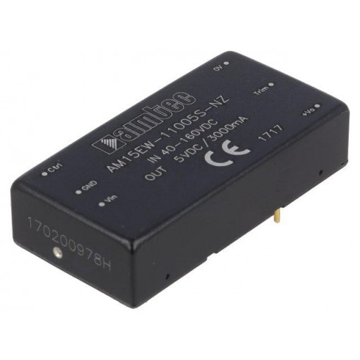 AM15EW-11005S-NZ; Converter: DC/DC; 15W; Uin: 40÷160V; 5VDC; Iout: 3A; 2