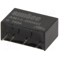 AM1A-0505SZ; Converter: DC/DC; 1W; Uin: 4.5÷9V; 5VDC; Iout: 200mA; SIP6; 3g; AIMTEC