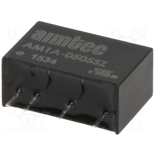 AM1A-0505SZ; Converter: DC/DC; 1W; Uin: 4.5÷9V; 5VDC; Iout: 200mA; SIP6; 3g; AIMTEC