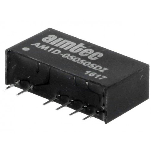 AM1D-050505DZ; Converter: DC/DC; 1W; Uin: 4.5÷5.5V; Uout: 5VDC; Uout2: -5VDC; SIP7; AIMTEC