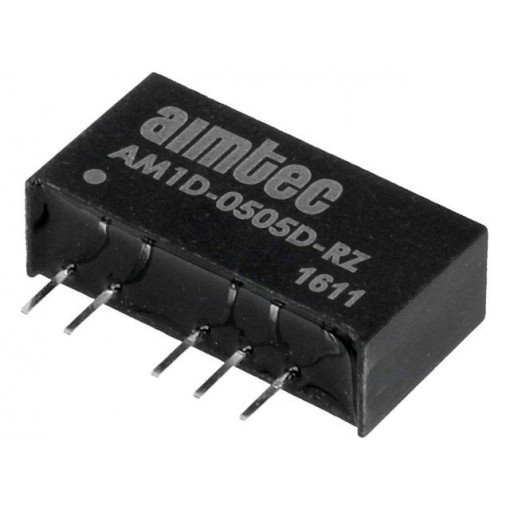 AM1D-0505D-RZ; Converter: DC/DC; 1W; Uin: 4.5÷5.5V; Uout: 5VDC; Uout2: -5VDC; SIP7; AIMTEC