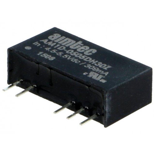 AM1D-0505DH30Z; Converter: DC/DC; 1W; Uin: 4.5÷5.5V; Uout: 5VDC; Uout2: -5VDC; SIP7; AIMTEC