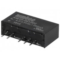 AM1D-0512DZ; Converter: DC/DC; 1W; Uin: 4.5÷5.5V; Uout: 12VDC; Uout2: -12VDC; SIP7; AIMTEC