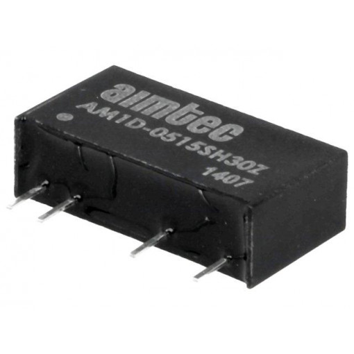 AM1D-0515SH30Z; Converter: DC/DC; 1W; Uin: 4.5÷5.5V; 15VDC; Iout: 70mA; SIP7; 2.3g; AIMTEC