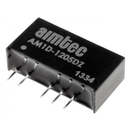 AM1D-1205DZ; Converter: DC/DC; 1W; Uin: 10.8÷13.2V; Uout: 5VDC; Uout2: -5VDC; SIP7; AIMTEC