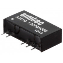 AM1D-1209DH30Z; Converter: DC/DC; 1W; Uin: 10.8÷13.2V; Uout: 9VDC; Uout2: -9VDC; SIP7; AIMTEC