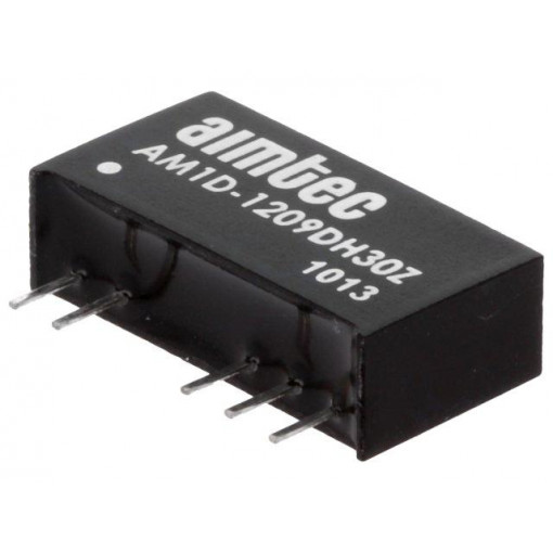 AM1D-1209DH30Z; Converter: DC/DC; 1W; Uin: 10.8÷13.2V; Uout: 9VDC; Uout2: -9VDC; SIP7; AIMTEC