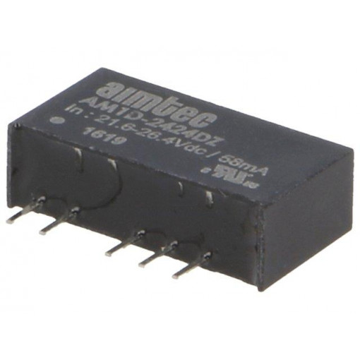 AM1D-2424DZ; Converter: DC/DC; 1W; Uin: 21.6÷26.4V; Uout: 24VDC; Uout2: -24VDC; AIMTEC