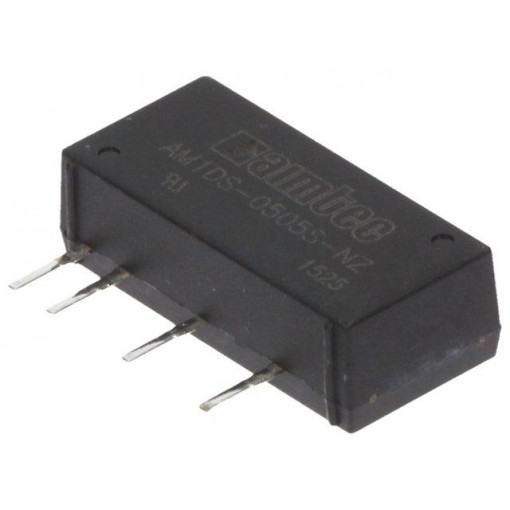 AM1DS-0505S-NZ; Converter: DC/DC; 1W; Uin: 4.5÷5.5V; 5VDC; Iout: 200mA; SIP7; 2.3g; AIMTEC