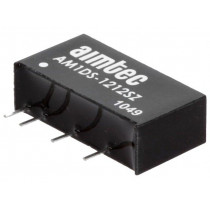 AM1DS-1212SZ; Converter: DC/DC; 1W; Uin: 10.8÷13.2V; 12VDC; Iout: 83mA; SIP7; 2.2g; AIMTEC