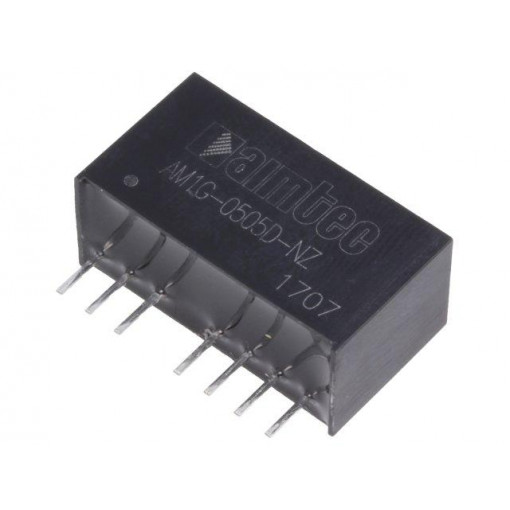 AM1G-0505D-NZ; Converter: DC/DC; 1W; Uin: 4.5÷9V; Uout: 5VDC; Uout2: -5VDC; SIP8; AIMTEC