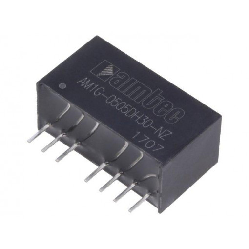 AM1G-0505DH30-NZ; Converter: DC/DC; 1W; Uin: 4.5÷9V; Uout: 5VDC; Uout2: -5VDC; SIP8; AIMTEC