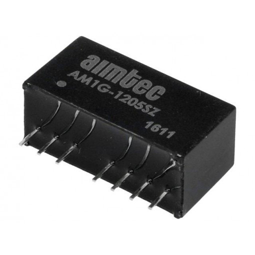AM1G-1205SZ; Converter: DC/DC; 1W; Uin: 9÷18V; 5VDC; Iout: 200mA; SIP8; 3.96g; AIMTEC