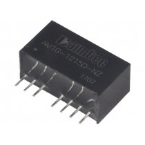 AM1G-1215D-NZ; Converter: DC/DC; 1W; Uin: 9÷18V; Uout: 15VDC; Uout2: -15VDC; SIP8; AIMTEC