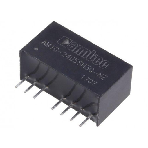 AM1G-2405SH30-NZ; Converter: DC/DC; 1W; Uin: 18÷36V; 5VDC; Iout: 200mA; SIP8; 4.9g; AIMTEC