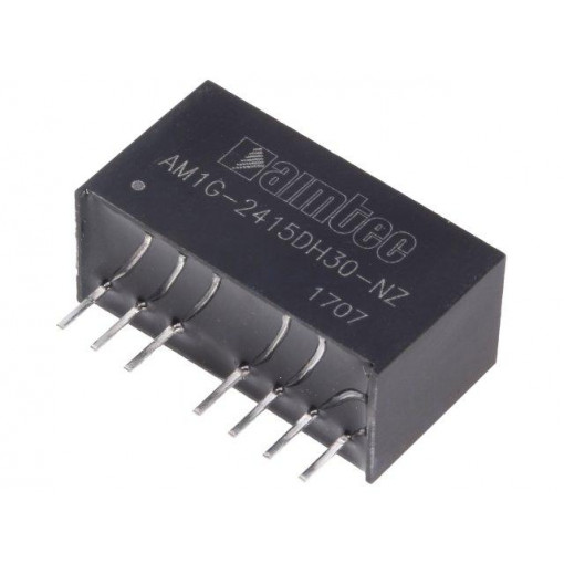 AM1G-2415DH30-NZ; Converter: DC/DC; 1W; Uin: 18÷36V; Uout: 15VDC; Uout2: -15VDC; SIP8; AIMTEC