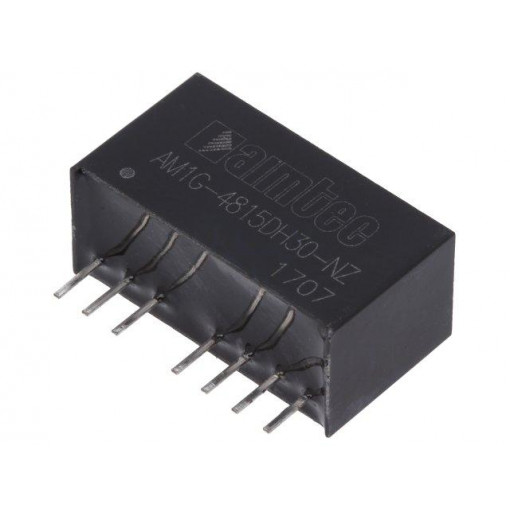 AM1G-4815DH30-NZ; Converter: DC/DC; 1W; Uin: 36÷75V; Uout: 15VDC; Uout2: -15VDC; SIP8; AIMTEC