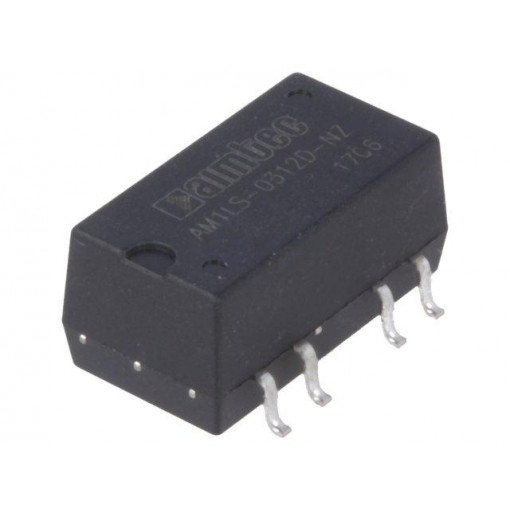 AM1LS-0312D-NZ; Converter: DC/DC; 1W; Uin: 2.97÷3.63V; Uout: 12VDC; Uout2: -12VDC; AIMTEC