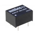 AM1P-0512DZ; Converter: DC/DC; 1W; Uin: 4.5÷5.5V; Uout: 12VDC; Uout2: -12VDC; DIP8; AIMTEC